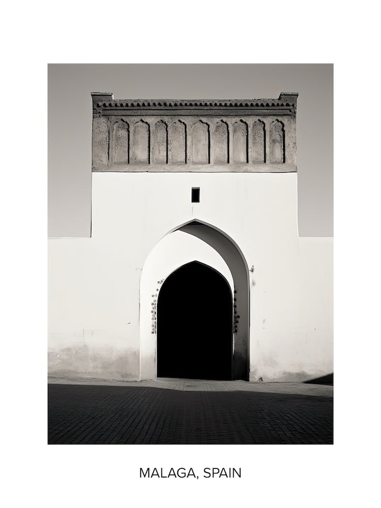 Poster Of Marrakech, Morocco, Photography In Black And White 4