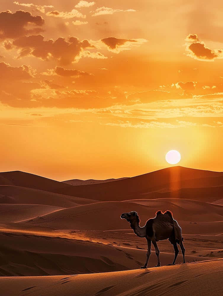 Camel In The Desert 1