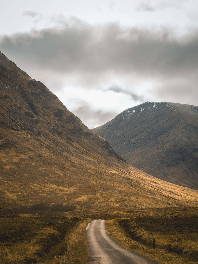 Empty Road In Scotland 2