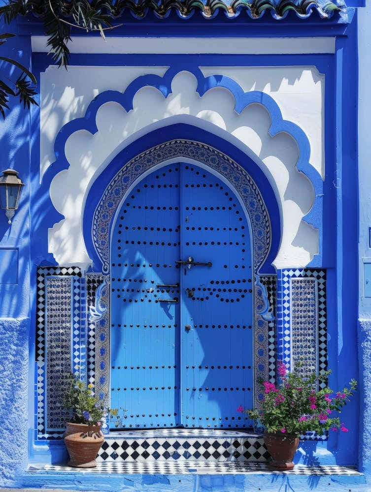 Blue Door In Morocco 2