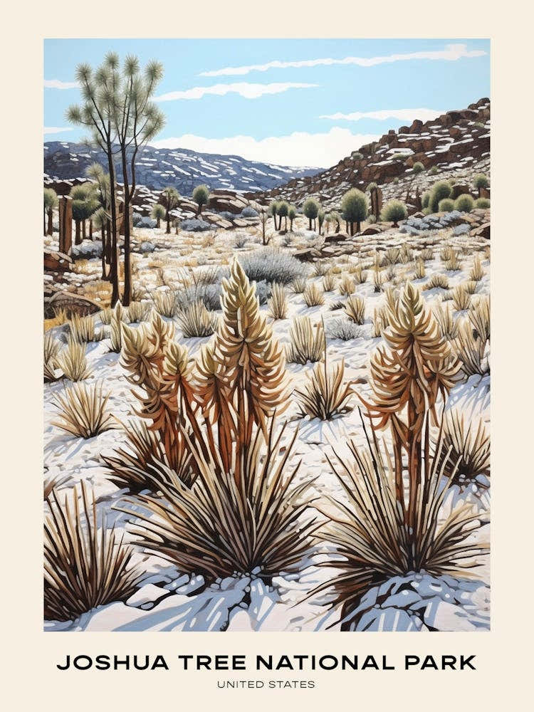 Joshua Tree National Park United States 4 Poster