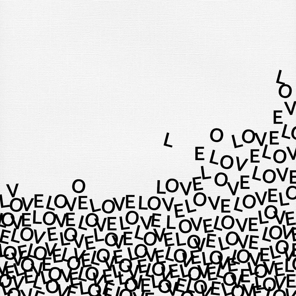 Love Words Mouse Pad