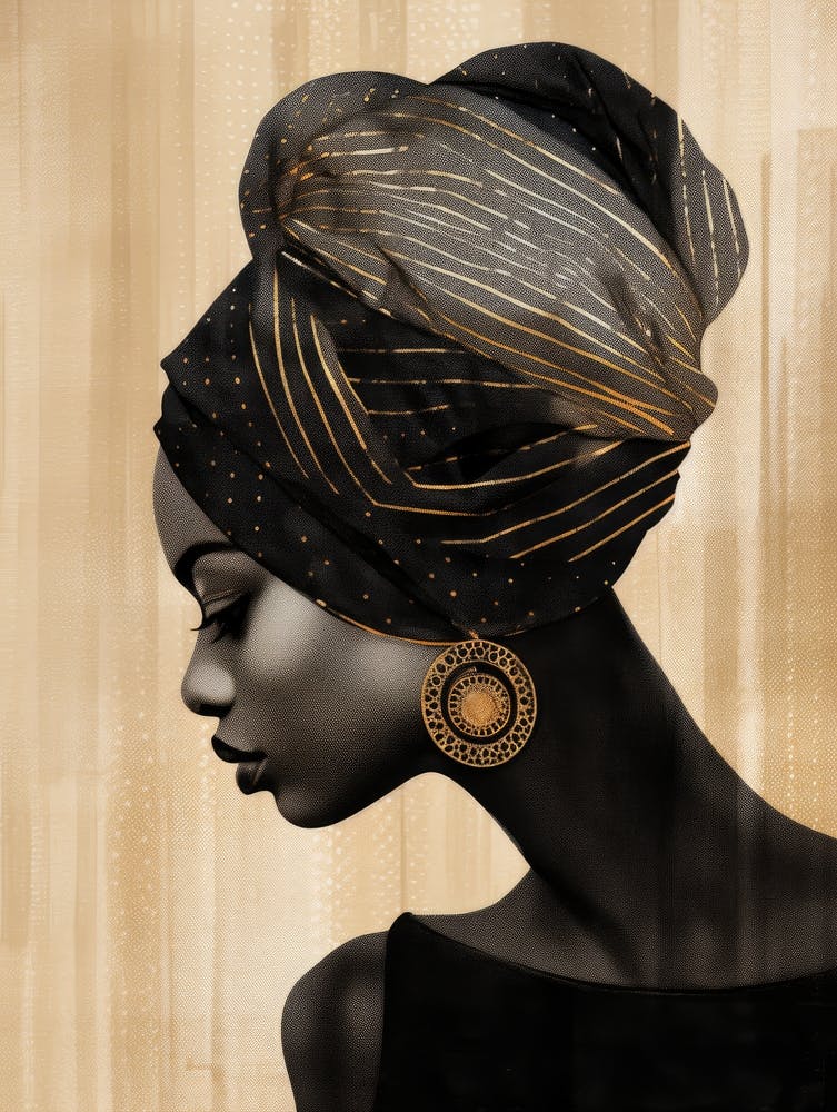 African Woman With Turban 3