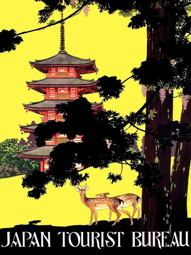 Japan, Traditional Japanese Temple Tower