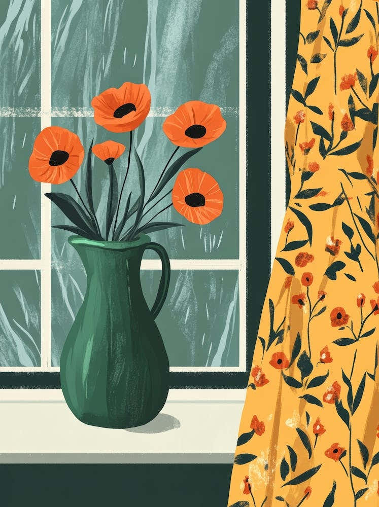Poppies By The Window