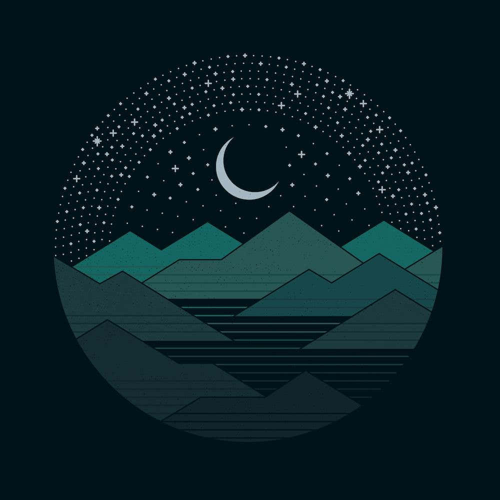 Between The Mountains And The Stars Square