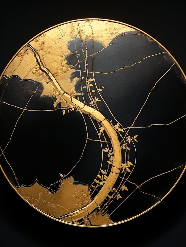 Kintsugi Golden Repair Japanese Style 2