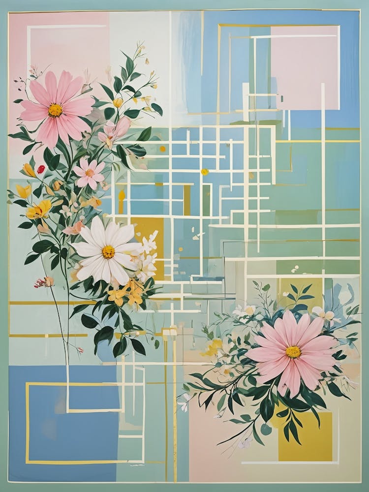 Floral Criss Cross no1