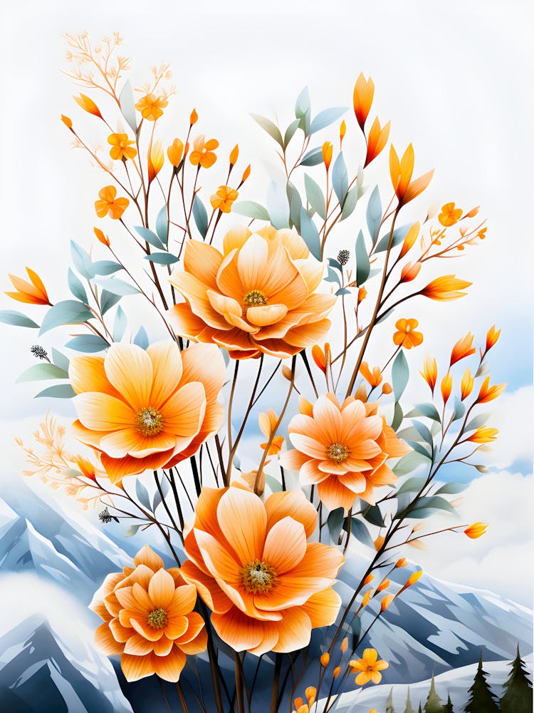 Sapphire Serenity Tranquil Blooms In Moonlight