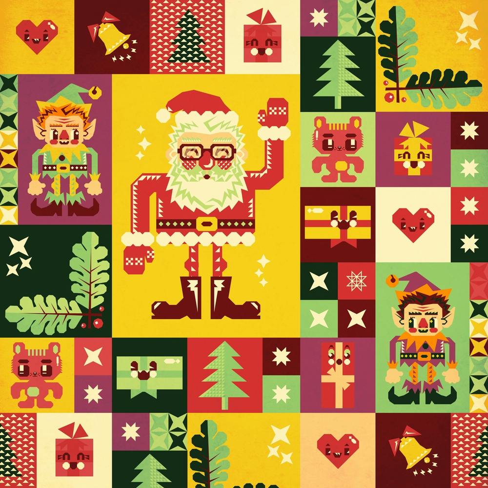Chobopop Christmas Pattern