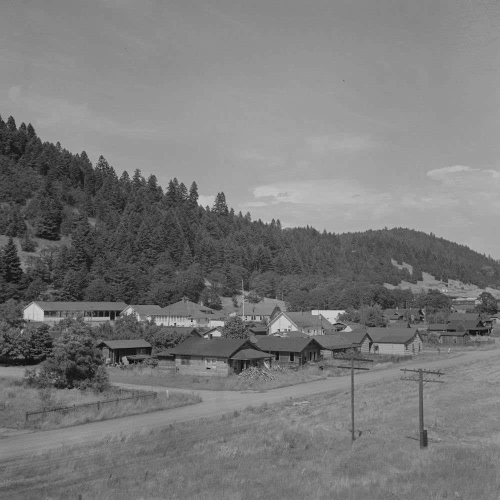 Oakridge, Oregon, Residences In A Lumbering And Tourist Center By Russell Lee