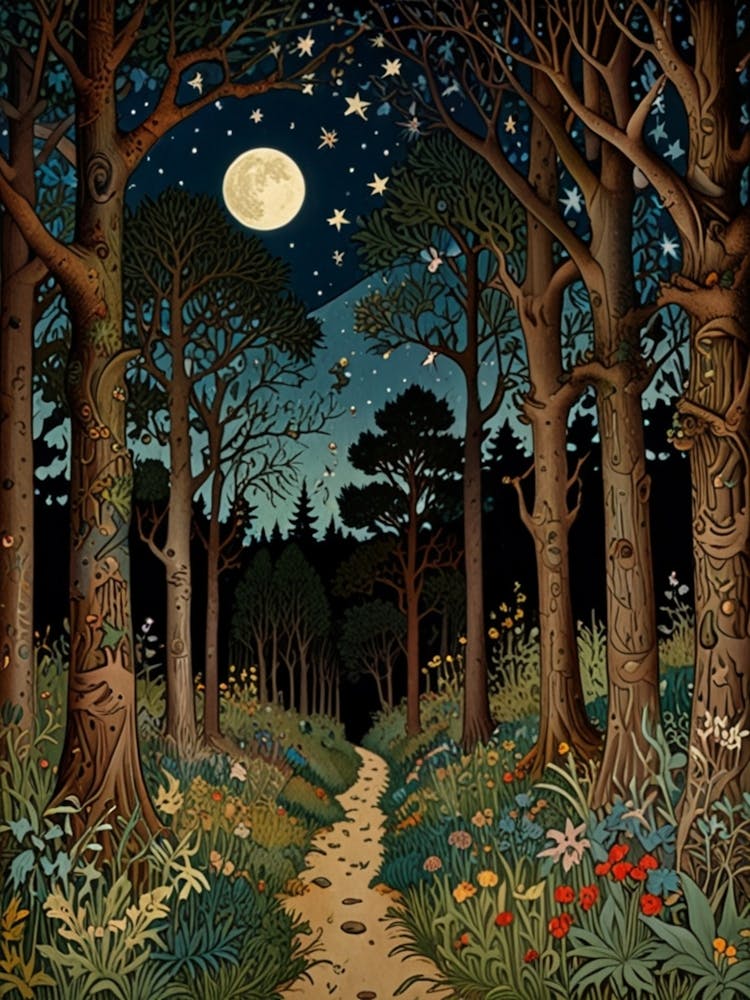 William Morris Path In The Woods