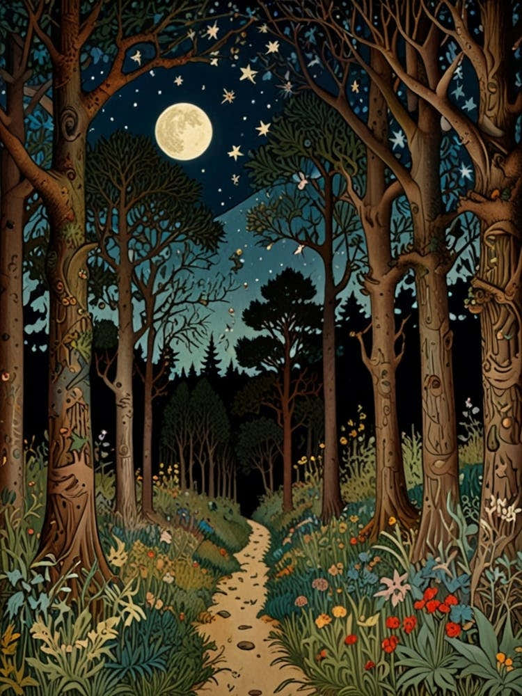 William Morris Path In The Woods