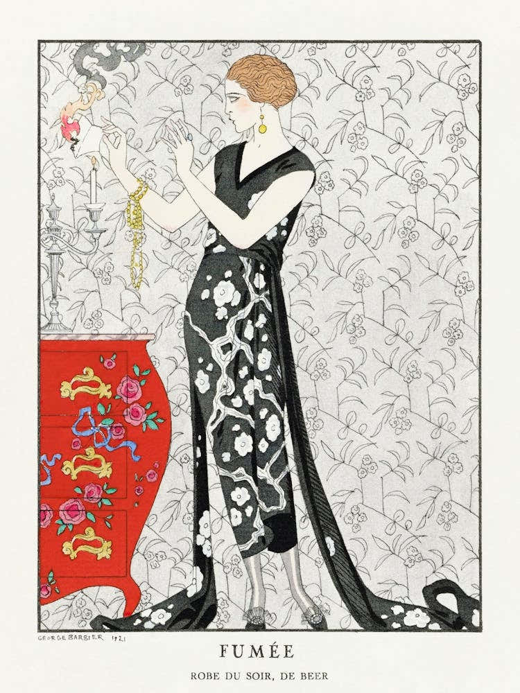 Fumée Robe Du Soir, De Beer (1921), George Barbier
