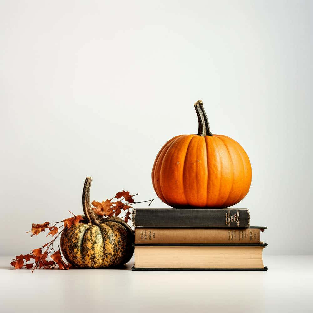 Pumpkins On Books