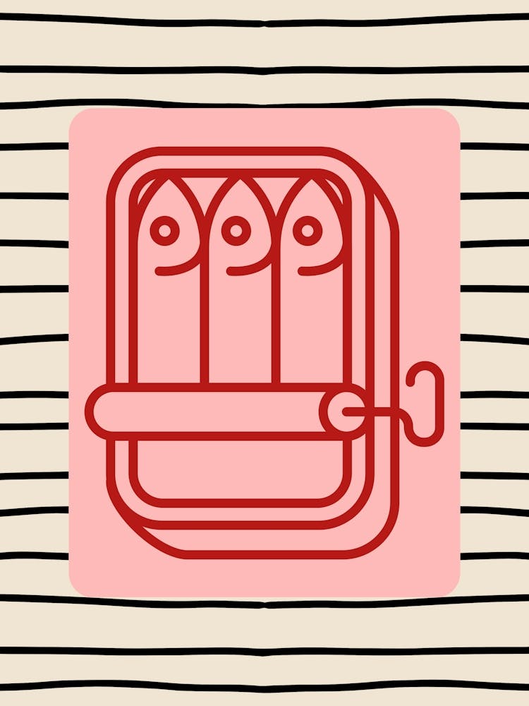 Sardines Red And Pink