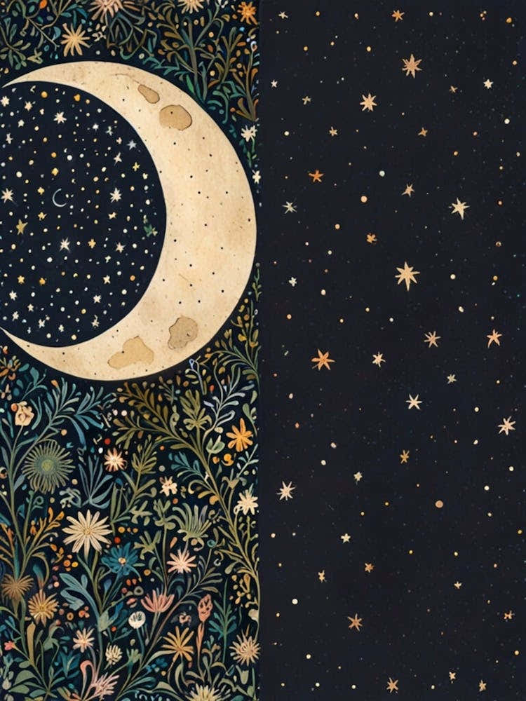 William Morris Moon And Stars 7