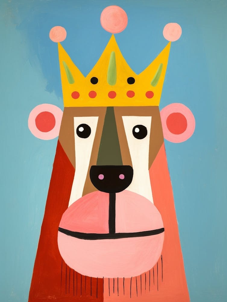 Little Baboon 3 Wearing A Crown