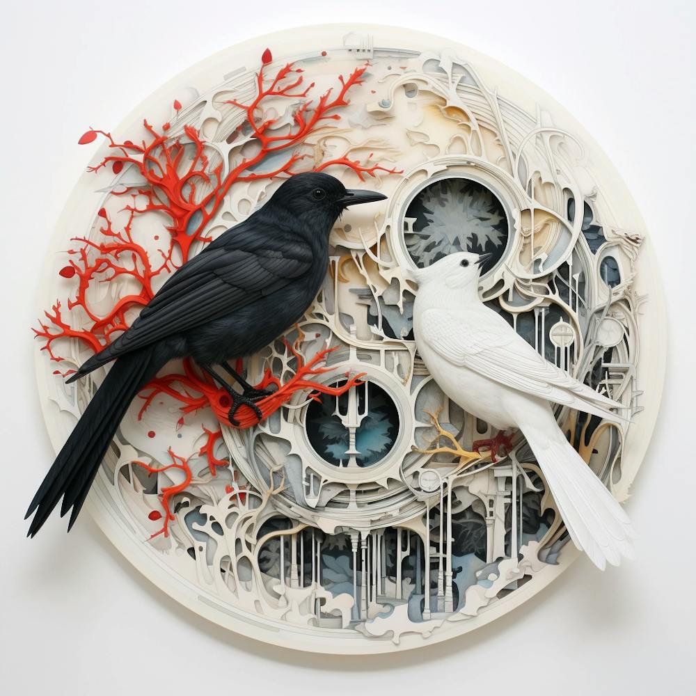 ''Curious Birds'' Print