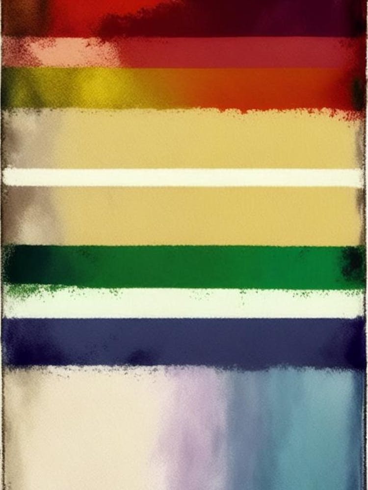 Rainbow Flag Symbol Abstract Painting