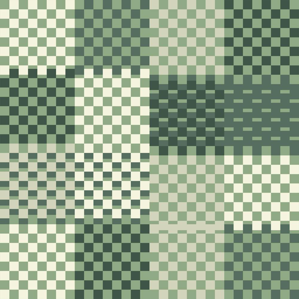 Sage Green Checkered Pattern