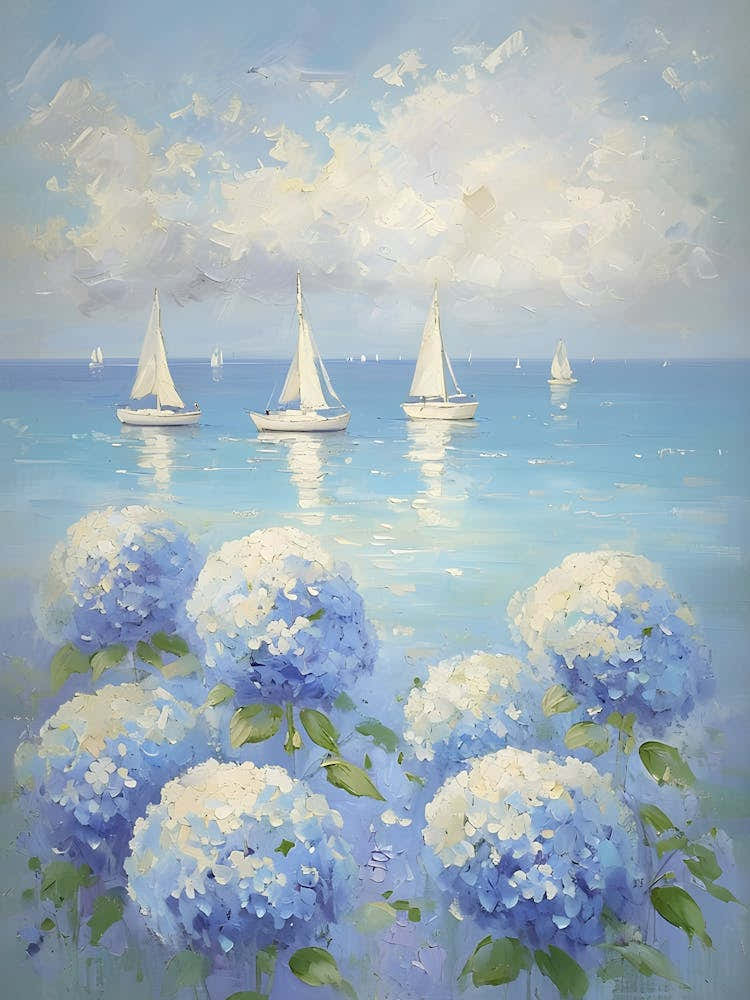 Sailboats Painting
