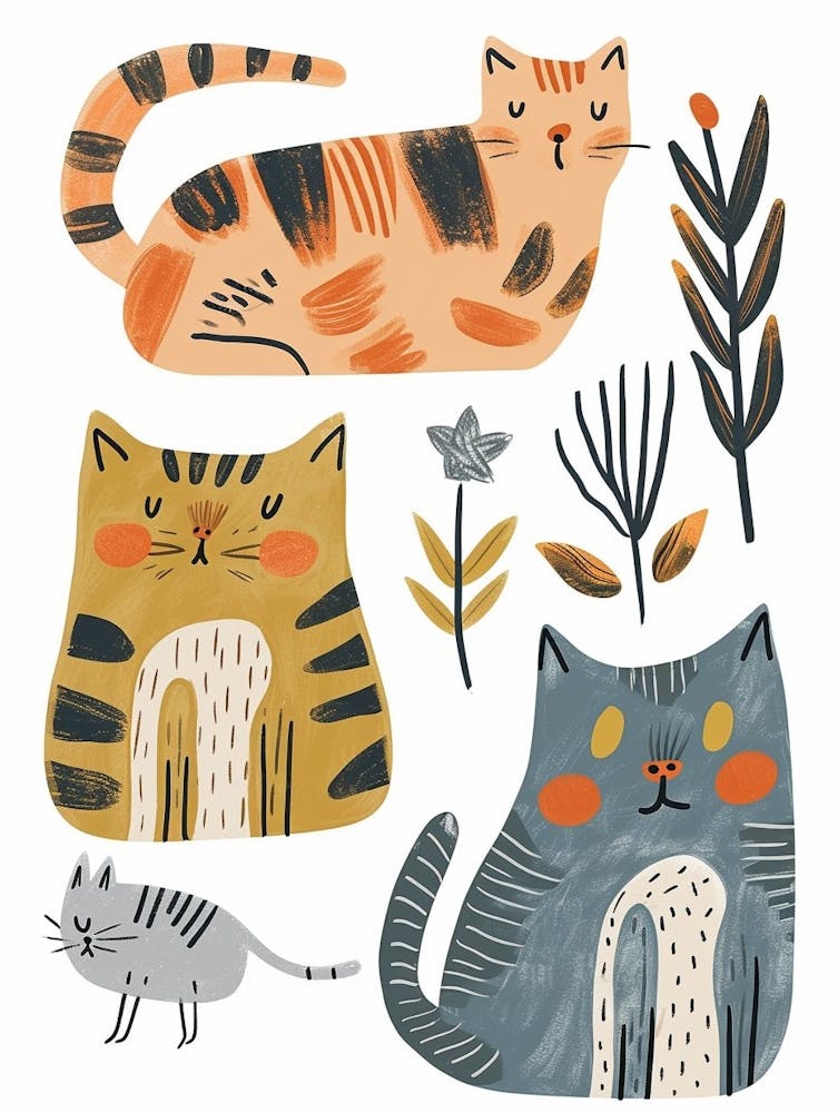 Ragapur Cat Clipart Illustration 5