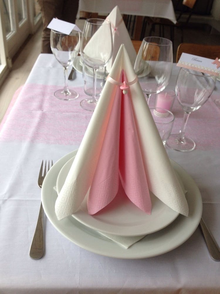 Table Setting For A Baby Shower