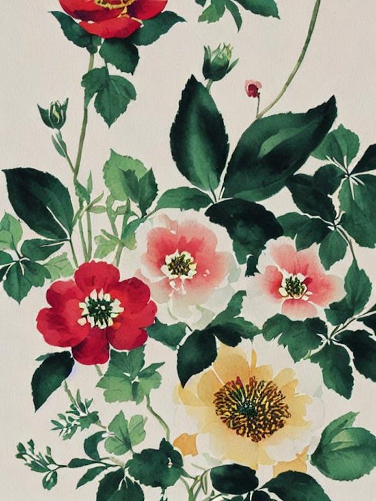 Nemertea Vintage Graphic Watercolour