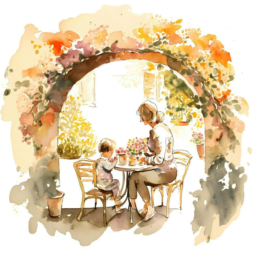 Mothers Day Watercolor Wall Art 2