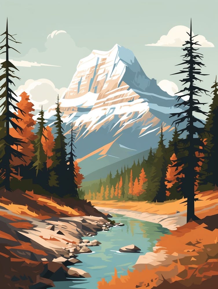 Mount Robson Provincial Park Canada Hiking Trail Landscape