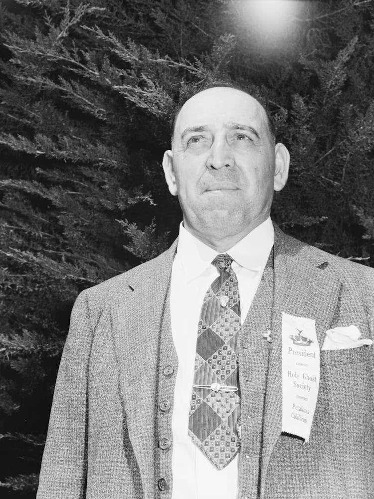 William Grant, President Of The Holy Ghost Society At Petaluma, California By Russell Lee