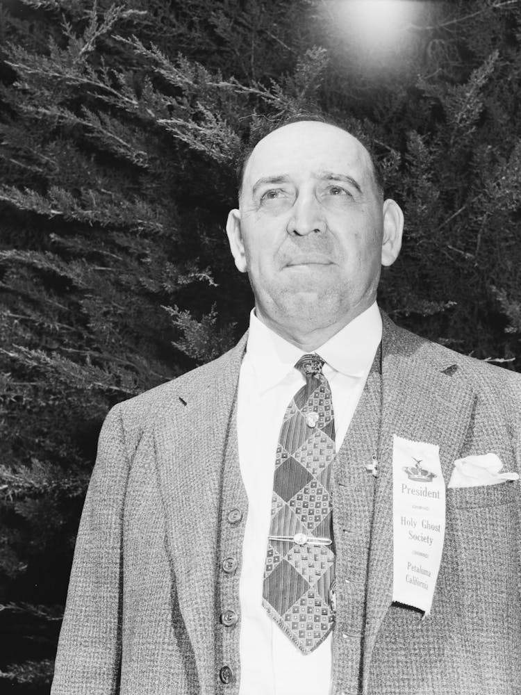 William Grant, President Of The Holy Ghost Society At Petaluma, California By Russell Lee