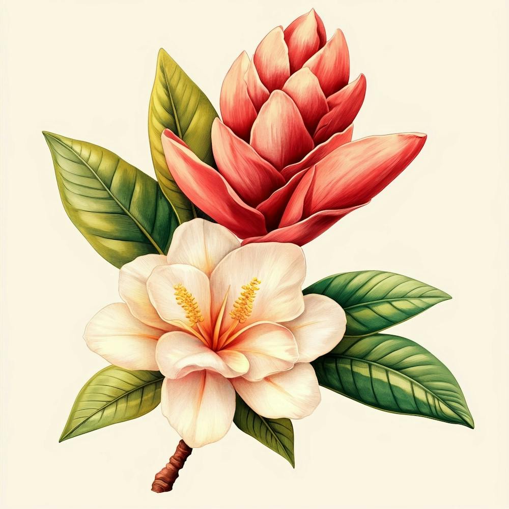 Hibiscus Flower Art