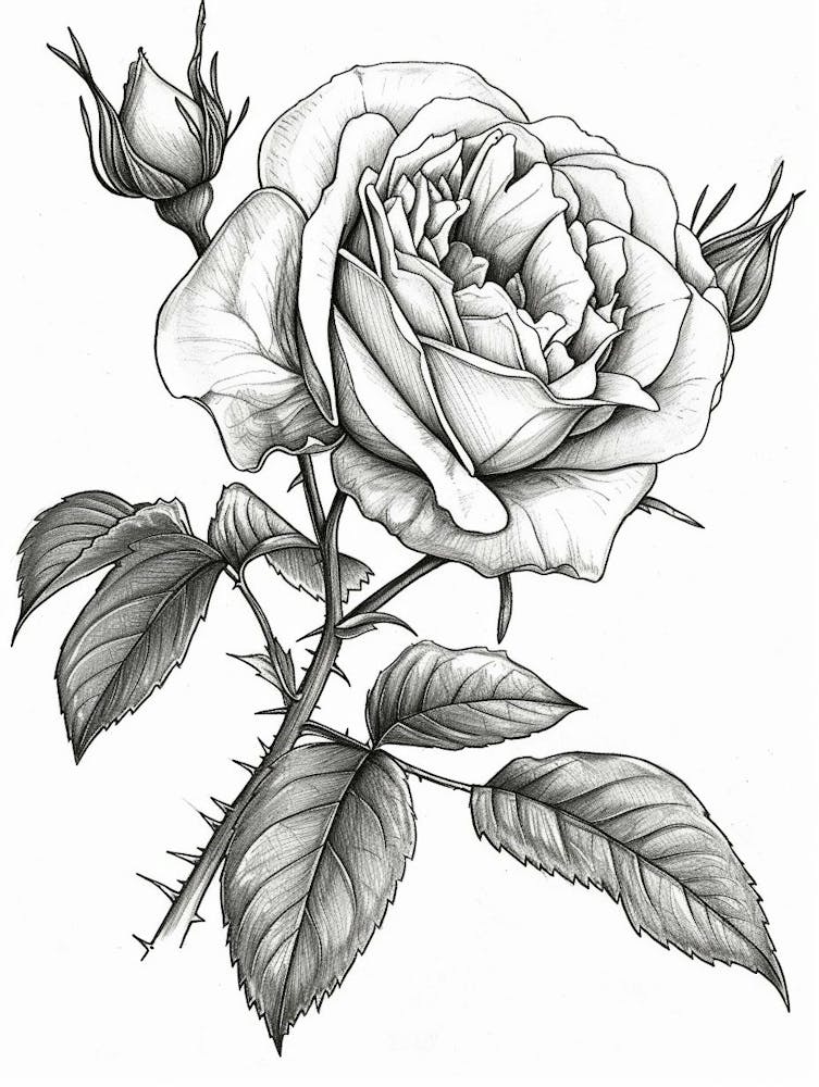 Roses Sketch 52