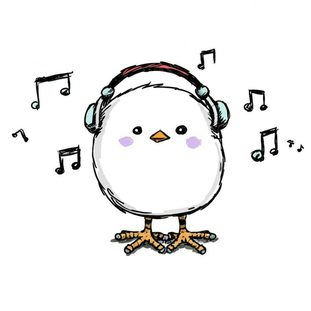 Chicken With Headphones