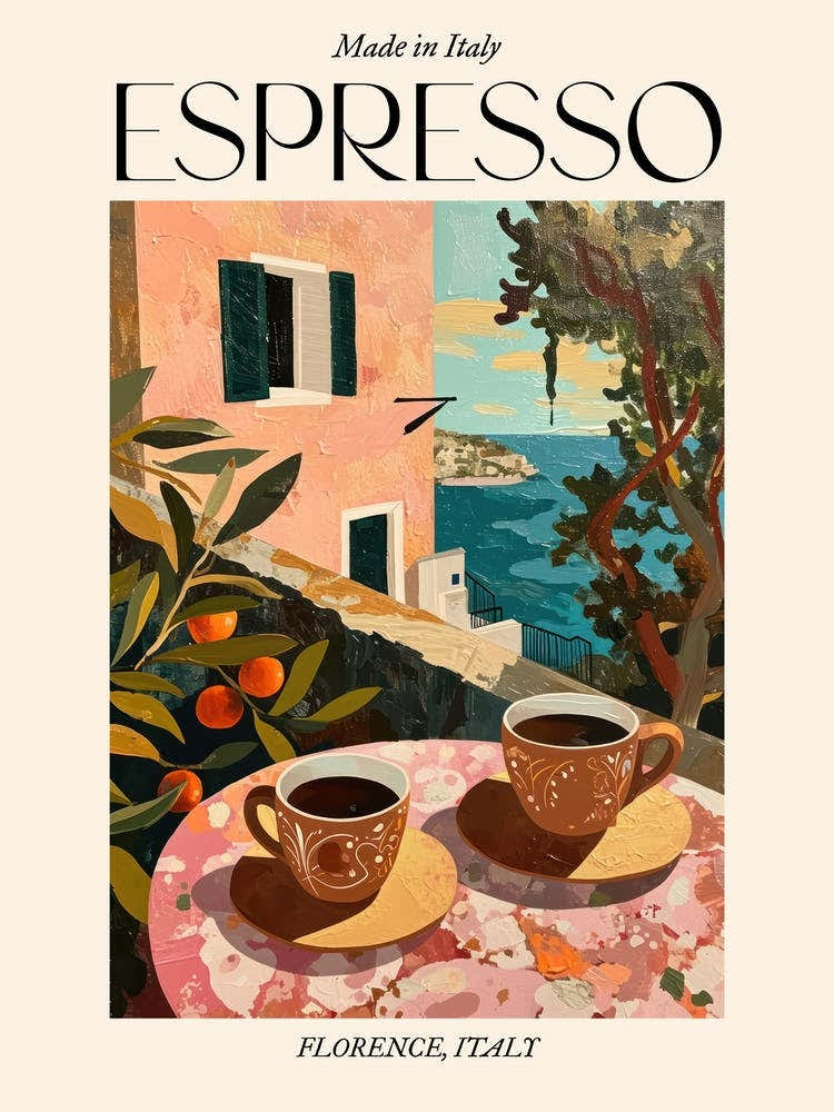 Florence Espresso Made In Italy 2 Poster