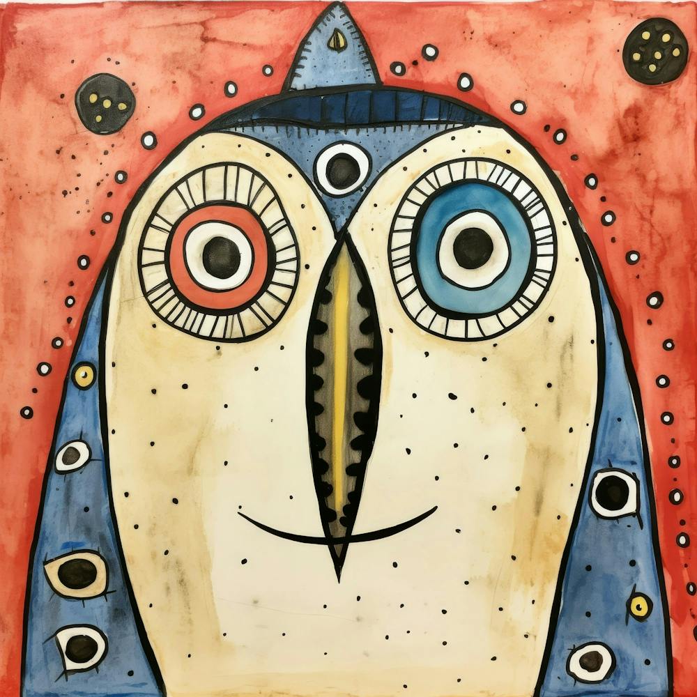 Abstract Emperor Penguin