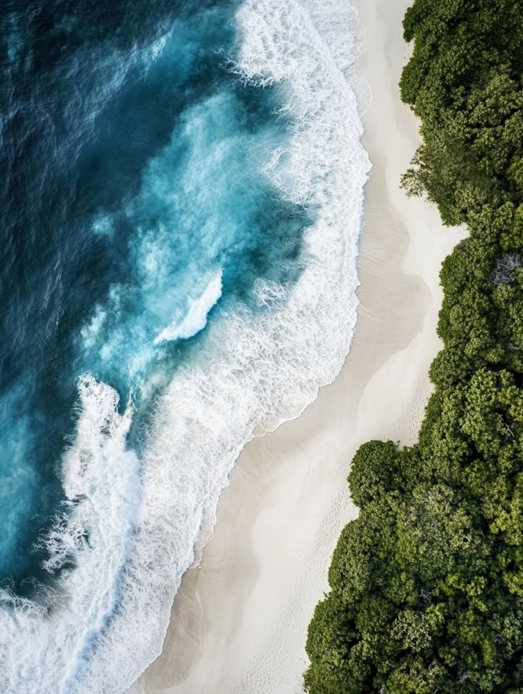 Aerial View Of A Tropical Beach 4