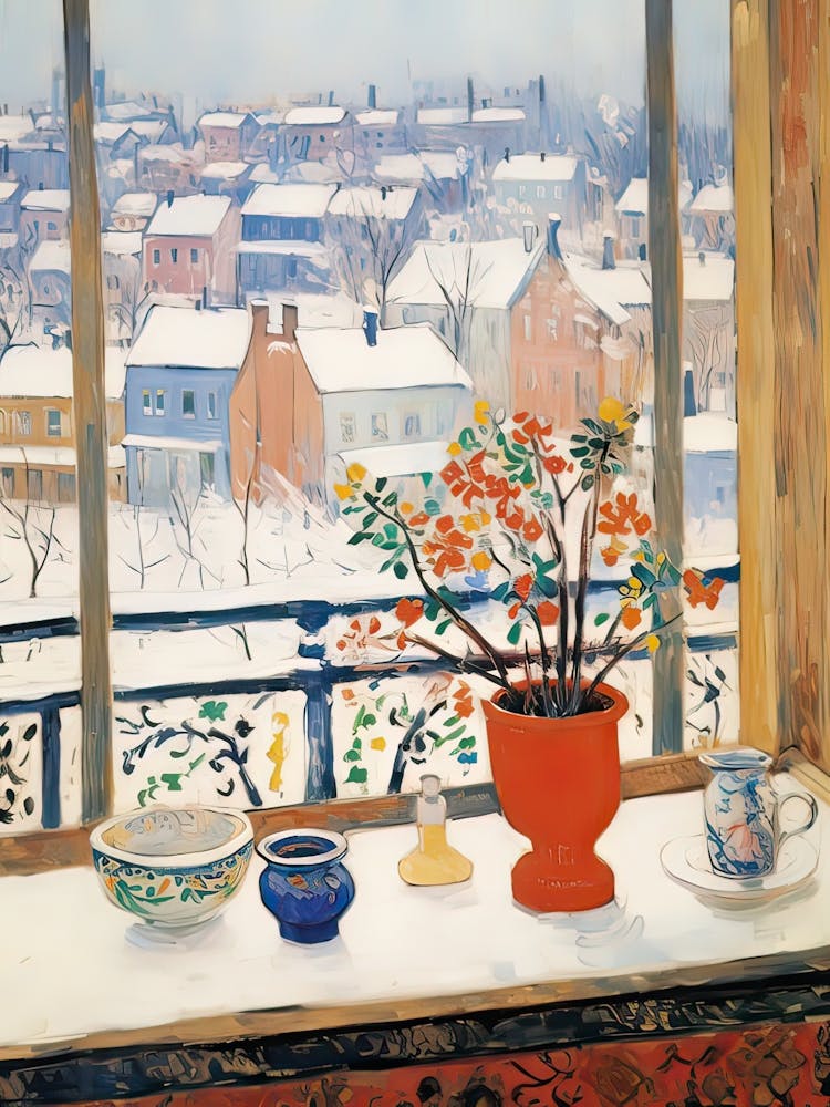 The Windowsill Of Harbin   China Snow Inspired By Matisse 4