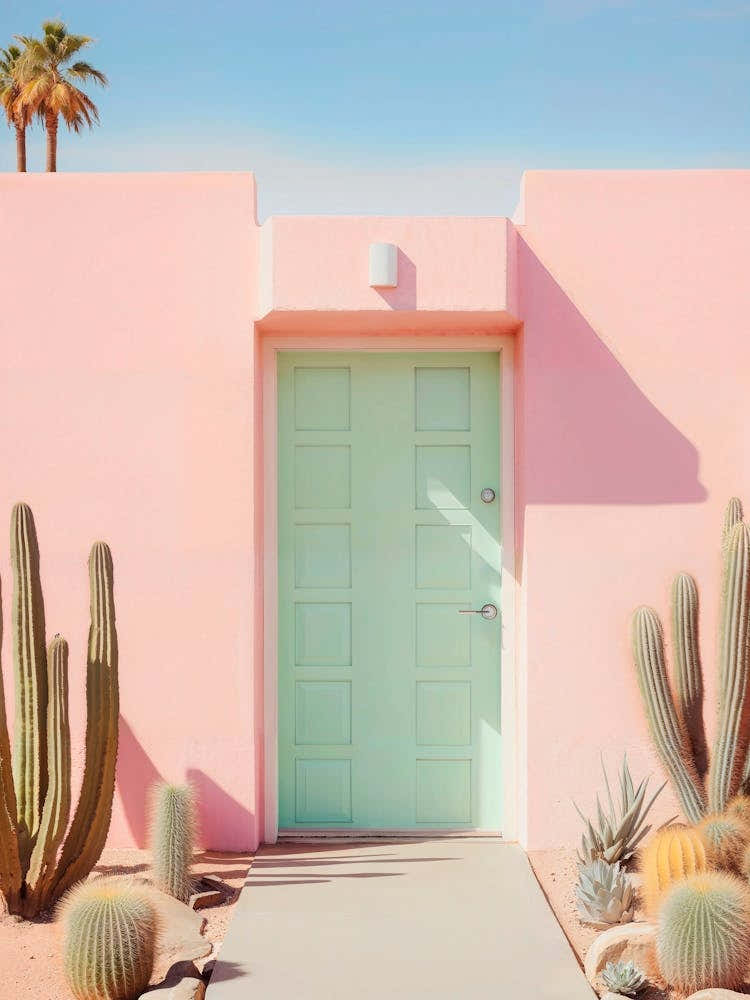 California Dreaming - Pastel Palm Springs