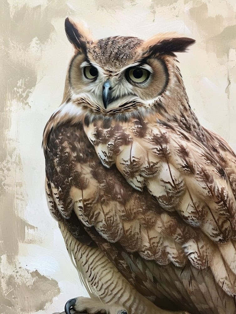 Philipine Eagle Owl Painting 1