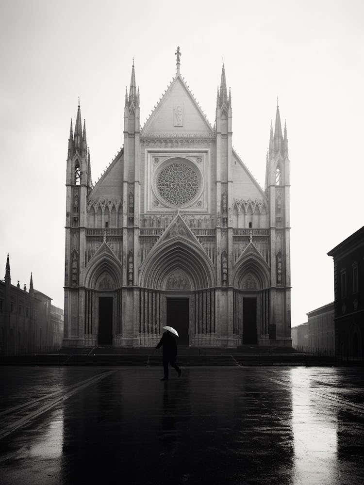 Orvieto, Italy,  Black And White Analogue Photography  4