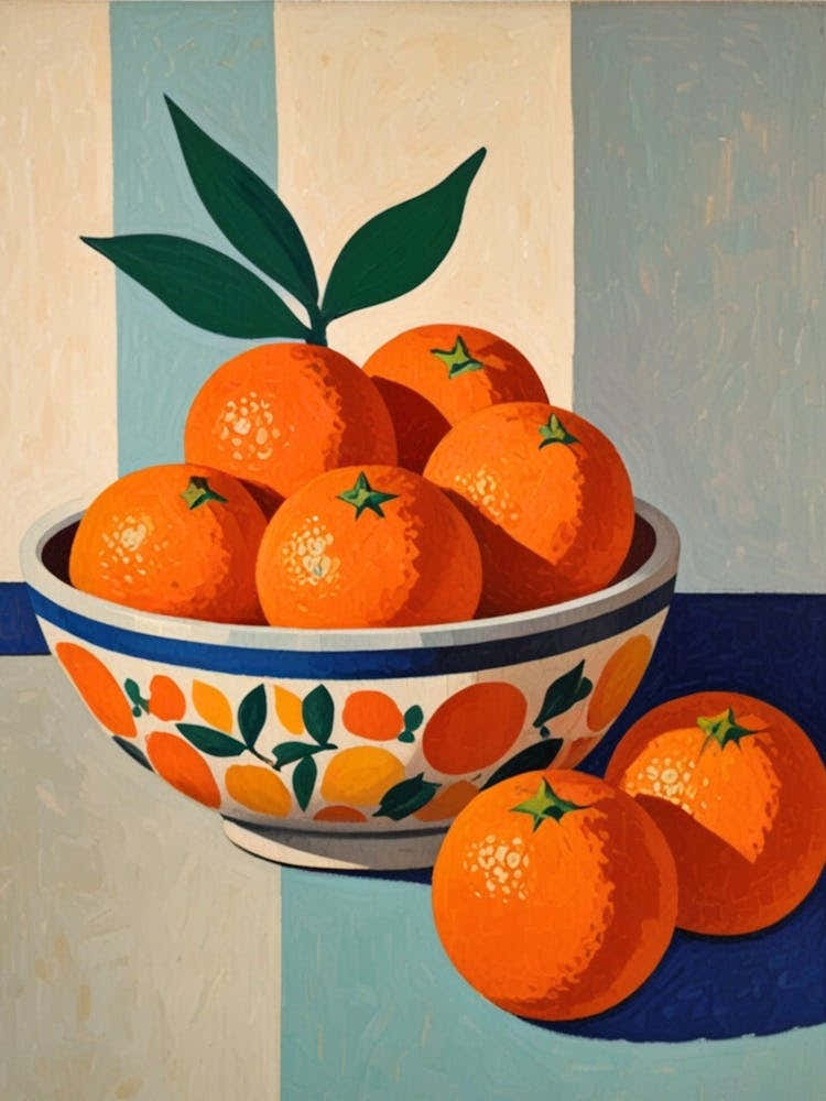 Oranges In A Bowl 2