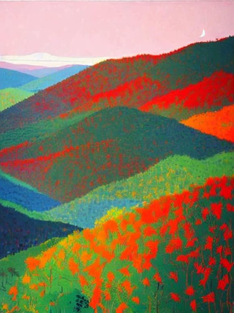 Blue Mountains National Park Australia Abstract Colourful