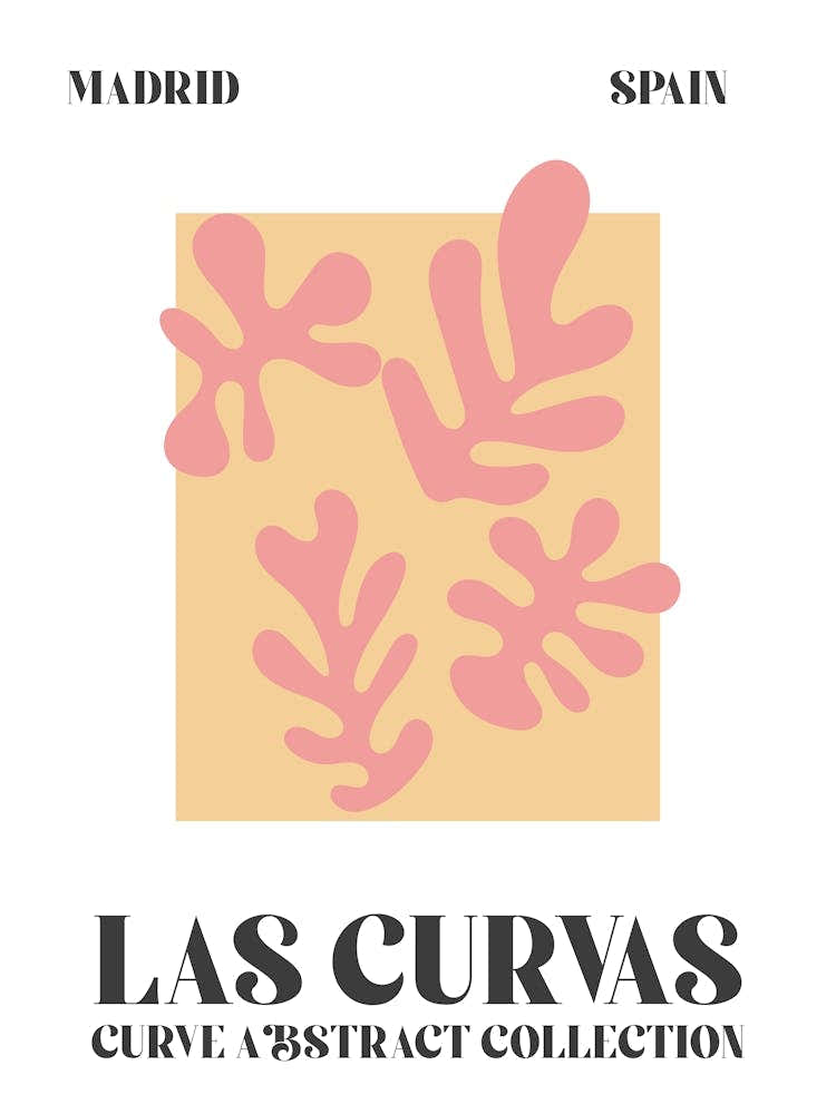 Abstract Shapes Matisse Pink Madrid