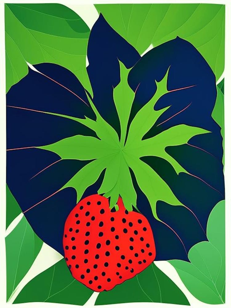 Wild Strawberry Leaf Vibrant Inspired