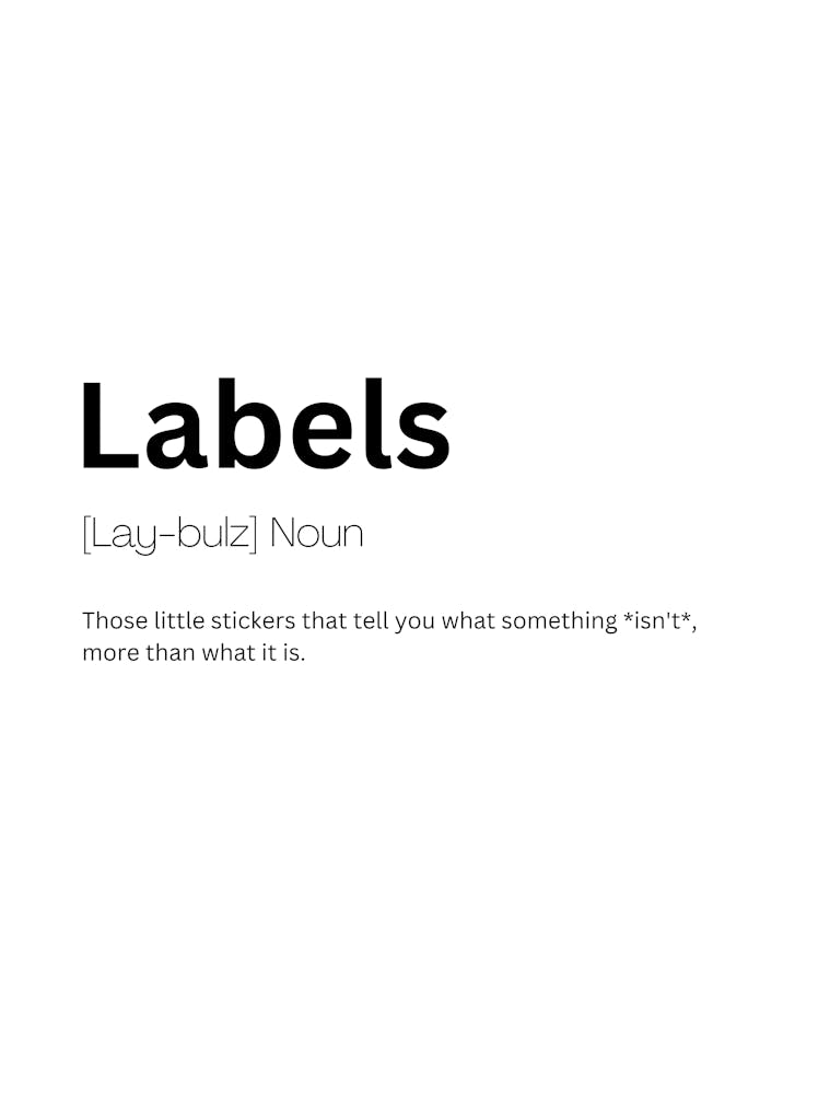 Labels Definition Meaning