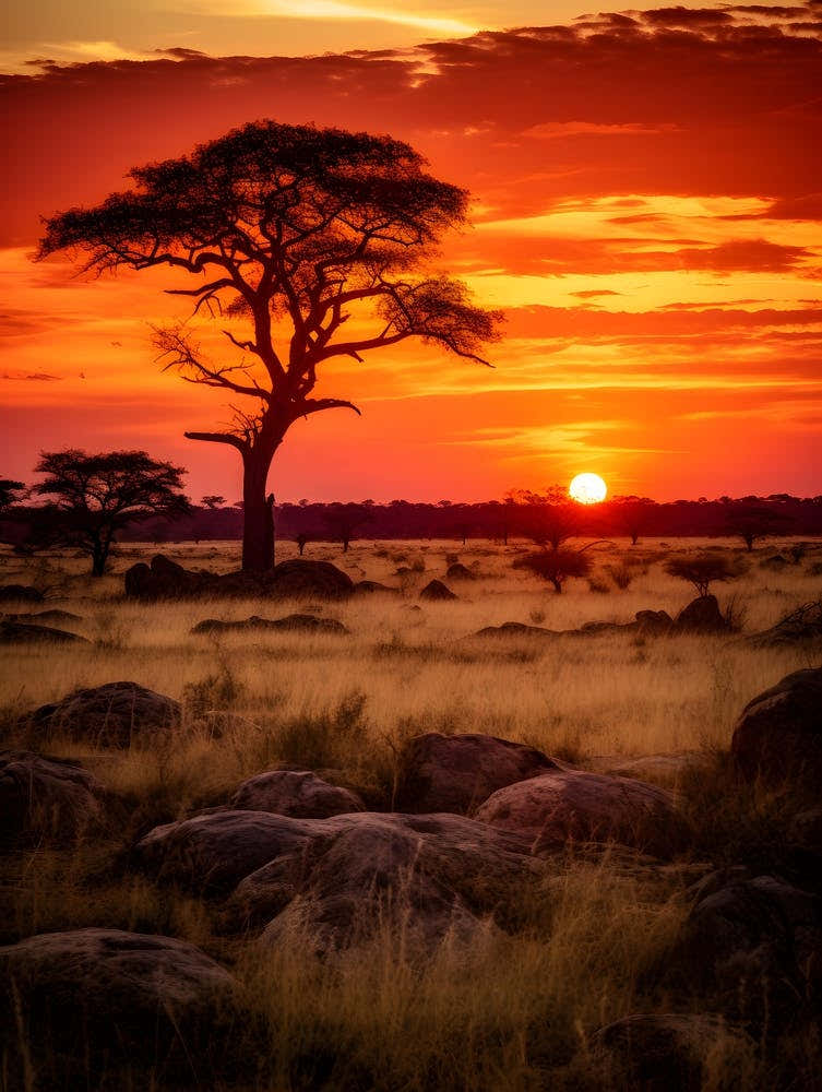 Sunset In The Savannah 1