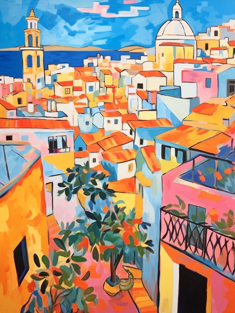 Cadiz Spain 3 Fauvist Painting